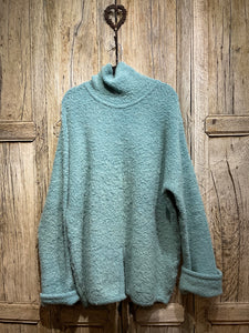 Preloved Blue Wool Mix Jumper