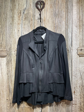Preloved LAUREN VIDAL Zip-Up Black Jacket