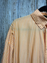 Preloved ESKANDAR Orange Stripe Shirt Dress