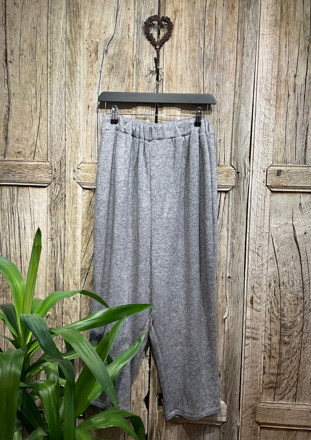 Preloved LOCKER ROAM Super Soft Drop-Crotch Trousers Grey