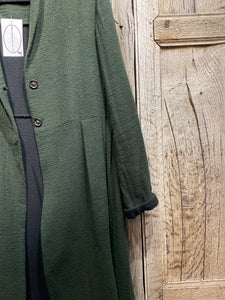 Preloved Green Cotton Coat