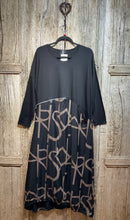 Preloved MY SOUL Black Dress With Grey Pattern