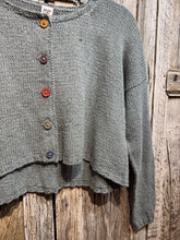 Handknits by ME Recycled Denim Crop Cardigan