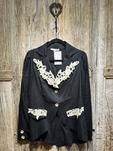 Preloved Extenzo Paris Black Linen Jacket