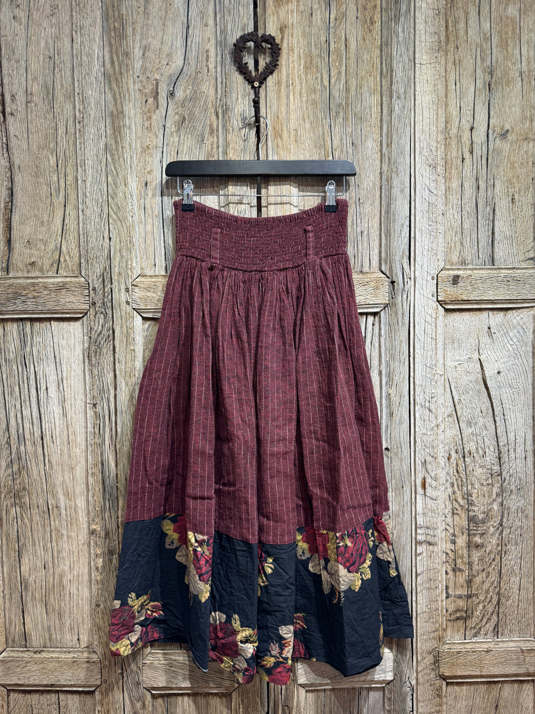 Ewa i Walla Burgundy Kerstin Skirt 22243 AW24