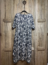 Preloved Mama b Navy White Print Dress