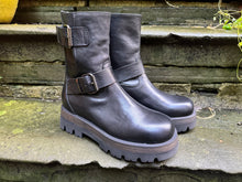 Lofina Vacchetta Nero Leather Boots 8525