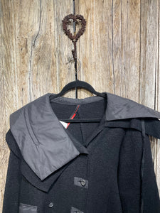 Preloved Wool Jacket with Asymmetrical Collar