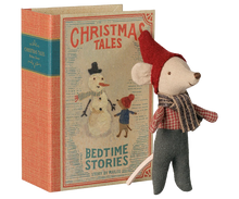 Maileg Christmas Mouse - Baby in Book