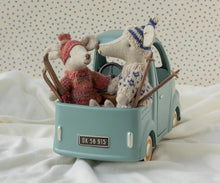 Maileg Winter Mouse with Ski Set - Dad - Blue