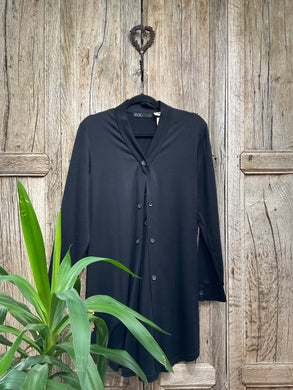 Preloved FOIL Black Cardigan with Double Buttons