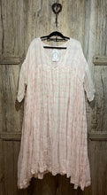 Preloved Meg By Design Pink Check Linen Dress
