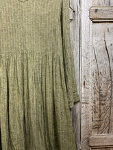 Preloved Green Linen Dress