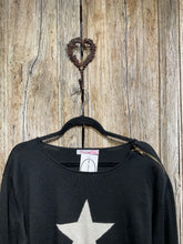 Preloved CHOKLATE Black Jumper with Star Detail