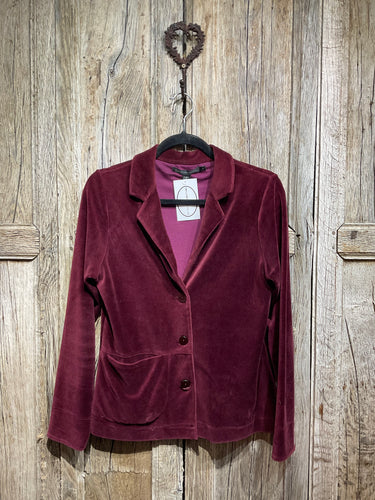 Preloved GUDREN SJÖDÈN Burgundy Velvet/Velour Jacket