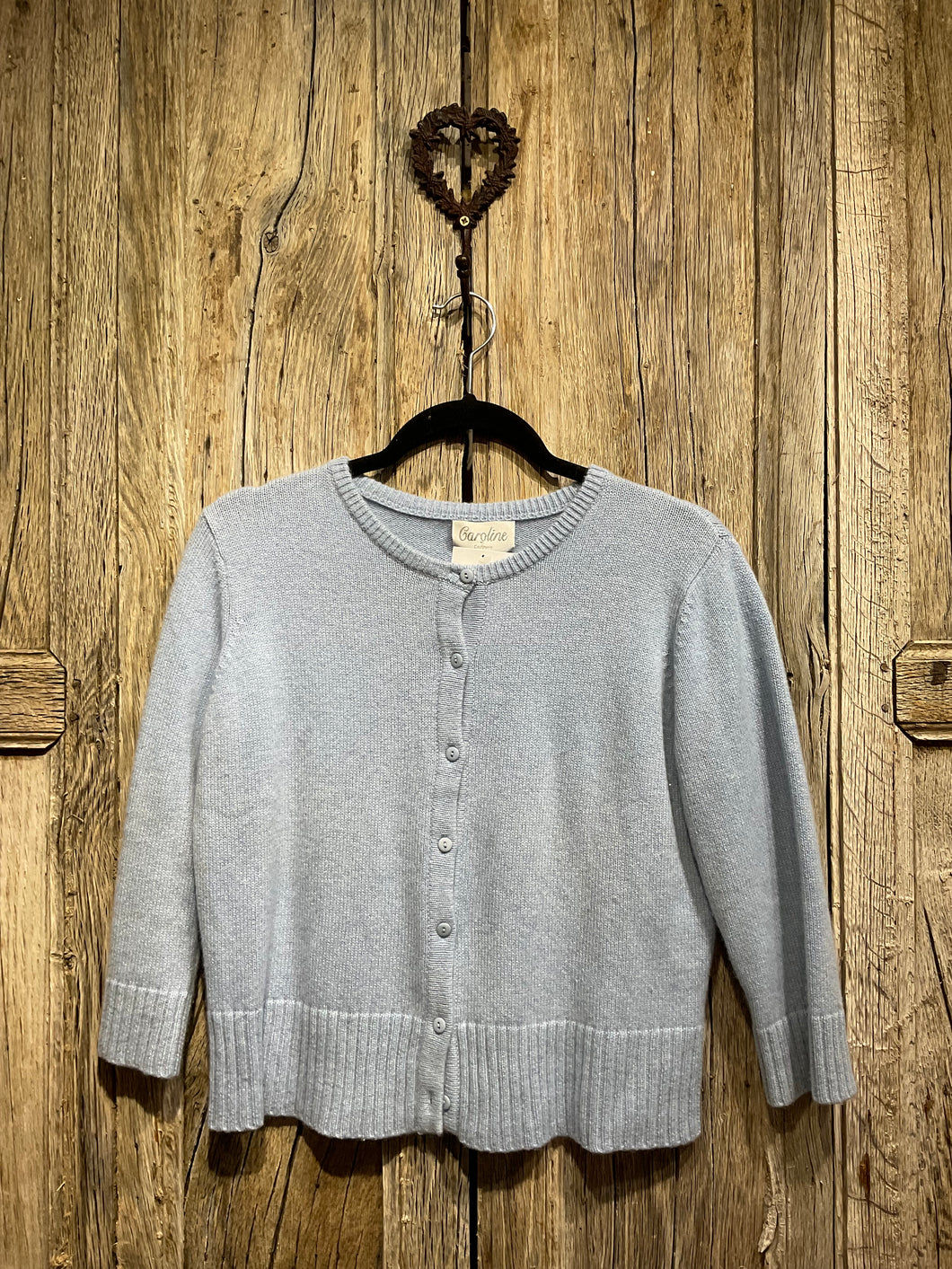 Preloved CAROLINE Blue Cashmere Cardigan