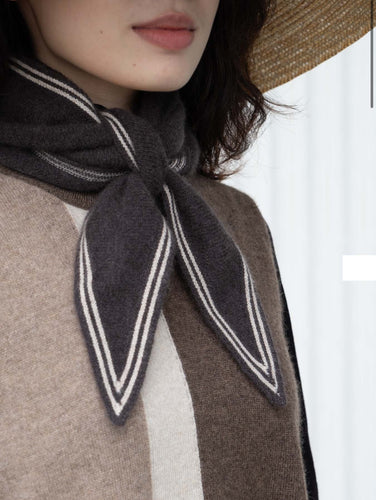 Oats & Rice Bronte Cacao Cashmere Scarf OR25-NS01