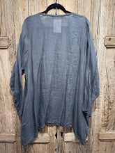 Preloved Privatsachen Slate Grey Ramie Top
