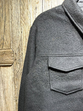 Preloved Cream Black Wool Jacket