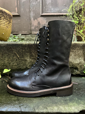 1725.a Moka Leather Boot AW24