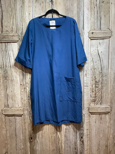 Preloved Cos Blue Cotton Tunic Dress