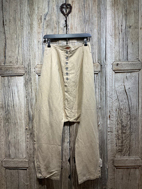 Preloved Twill Cotton Sand Low Rise Trousers