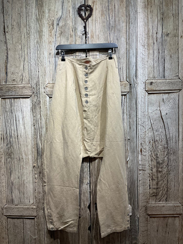 Preloved Twill Cotton Sand Low Rise Trousers