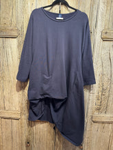 Preloved Officinae Navy Jersey Tunic Top