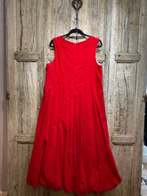 Preloved Cabbages and Roses Red Needle Cord Dress