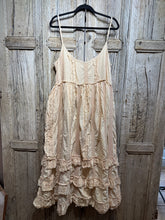 JLS Antique Cream Lace & Embroidery Cotton Sun Dress 1102