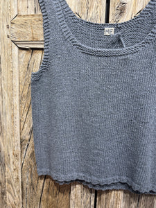 Handknits by ME Recycled Denim Cropped Tank