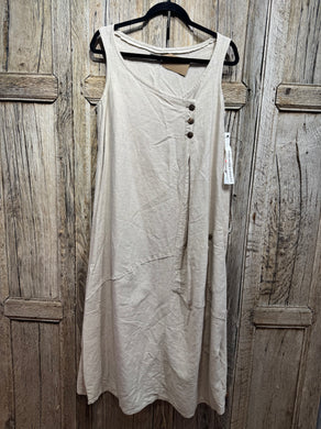 Preloved Lurdes Bergada Linen Pinafore Dress BNWT