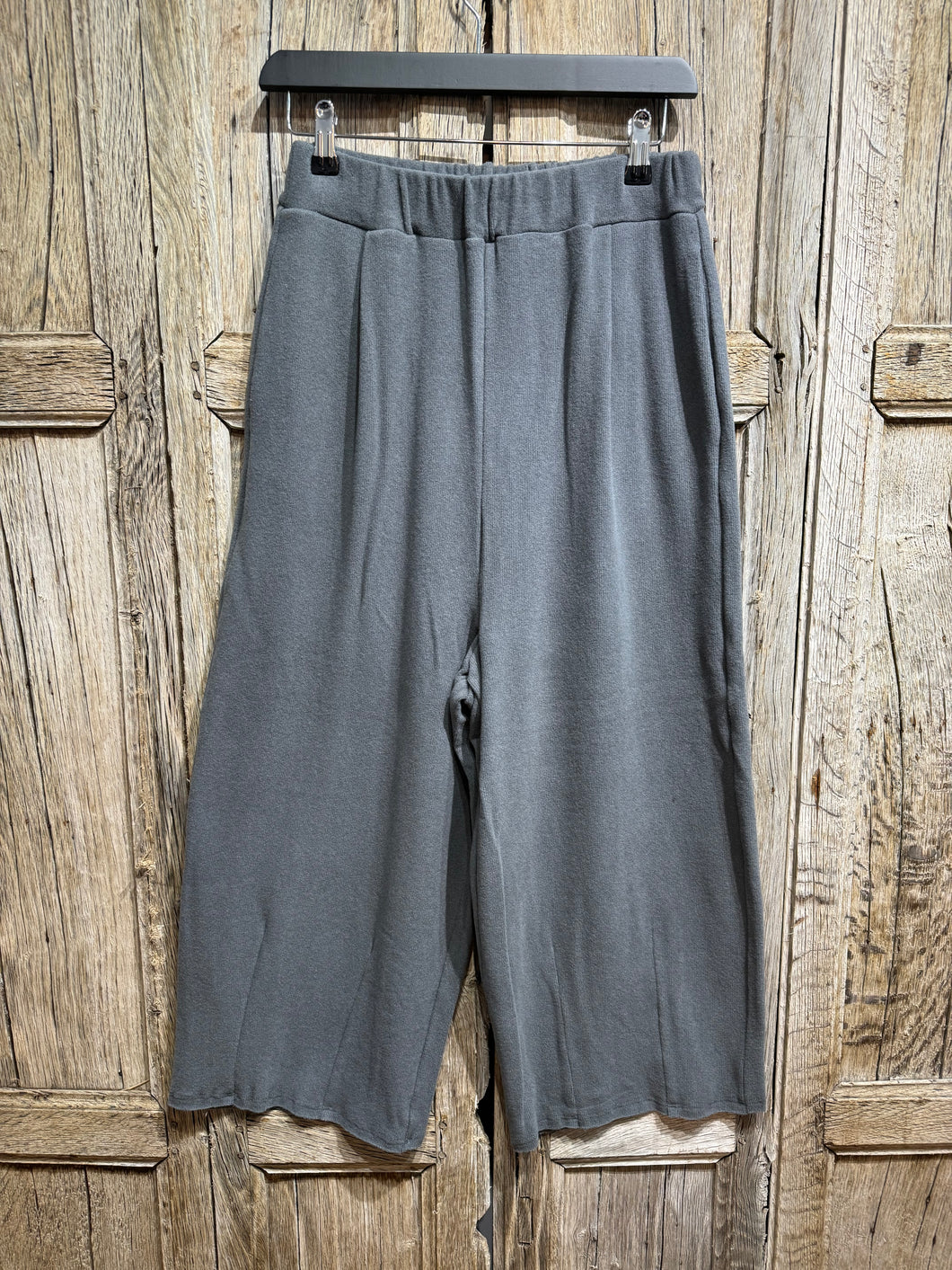 Knit Knit Cotton Mix Trousers K55 Grigio Scuro AW24