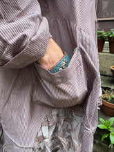 JLS Striped Cotton Oversized Top D67