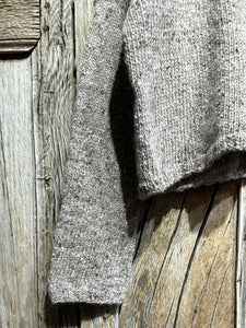 Handknits by ME Soft Brown Crop Wool and Mohair Cardigan