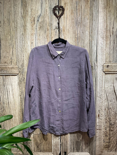 Preloved THE LINEN PRESS Lavender Shirt