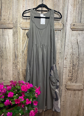 Preloved CREA CONCEPT, Taupe Sleeveless Dress