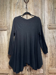 Preloved OFFICINAE Black Pure Wool Jumper