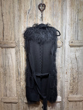 Preloved Essential Antwerp Black Wool Trim Gillet