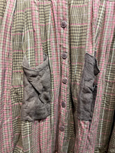 Preloved Ewa I Walla Brown and Pink Check Coat