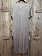Preloved Elm Design Cream & Brown Stripe Dress