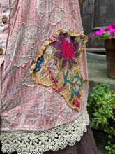 JLS Stripe Cotton Appliqué Vest 1076