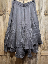 Grizas Grey Silk Skirt 4485-S313 SS26