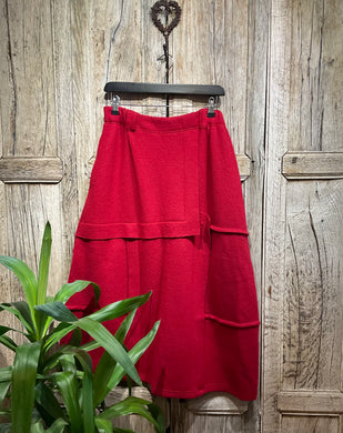 Preloved MOYURU Red Wool Skirt