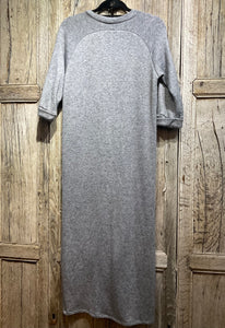 Preloved LOCKER ROAM Super Soft Long Grey Tunic with Front Split