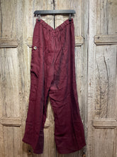 Preloved Tutta Natura Wine Linen Trousers