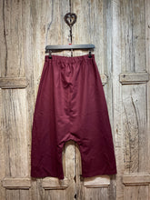 Preloved Officinae Burgundy Drop Crotch Jersey Trousers