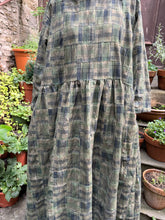 JLS Green Patchwork Cotton Dress D60B