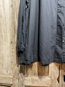Preloved Black Oversize Cotton Shirt