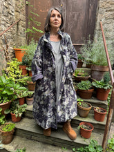JLS Floral Ink Velvet Coat D49H